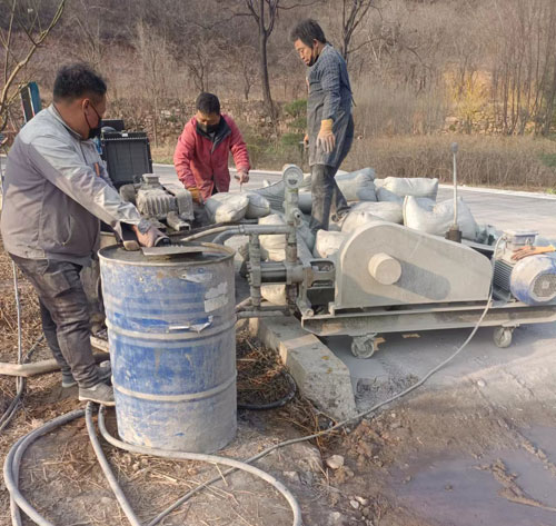 阿瓦提路面下沉注浆